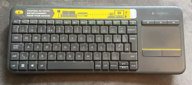 Logitech K400 Plus Wireless Keyboard - Black Needs USB
