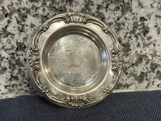Vintage Sterling Silver 3" Children's Plate Saucer 19G