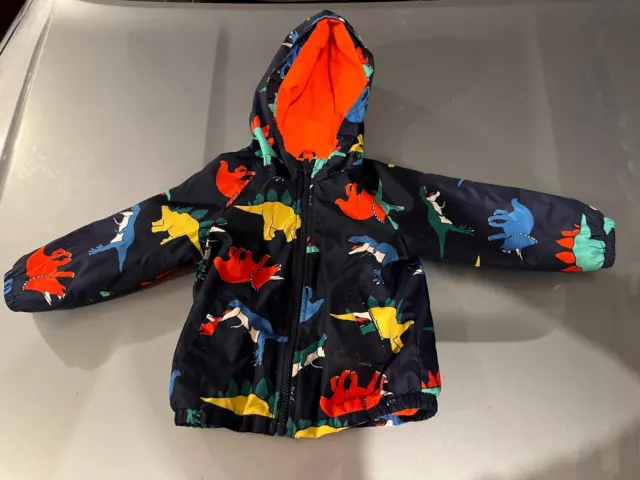 Carters Baby Boy 24 months Jacket Hooded Dinosaurs Coat Fleece Zip