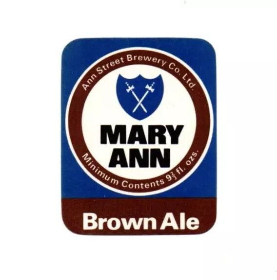 Jersey - Beer Label - Ann Street Brewery, St. Helier - Mary Ann Brown Ale