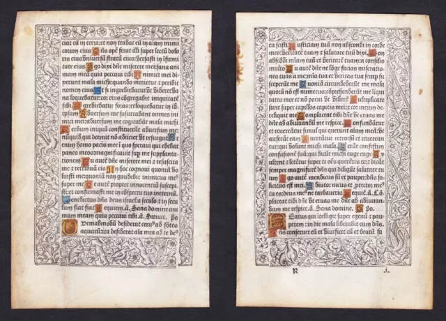 Libro Of Hours Livre D'Heures Libro Paría Pigouchet Inkunabel 1490