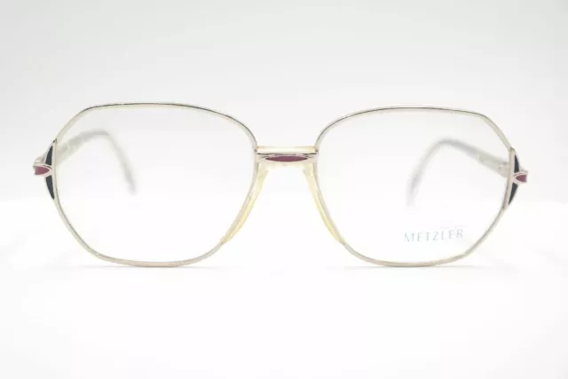 Vintage Metzler Germany Mod.7343 371  54[]16 135 Silber Bunt oval Brille NOS