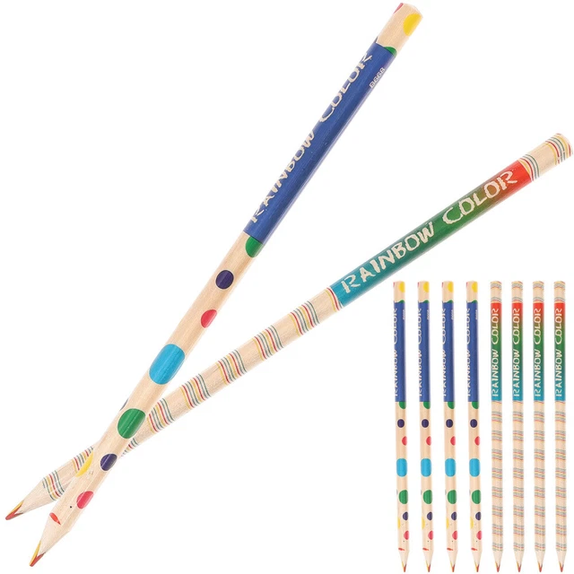 10 piezas lápices arco iris lápices de colores para adultos niños a granel