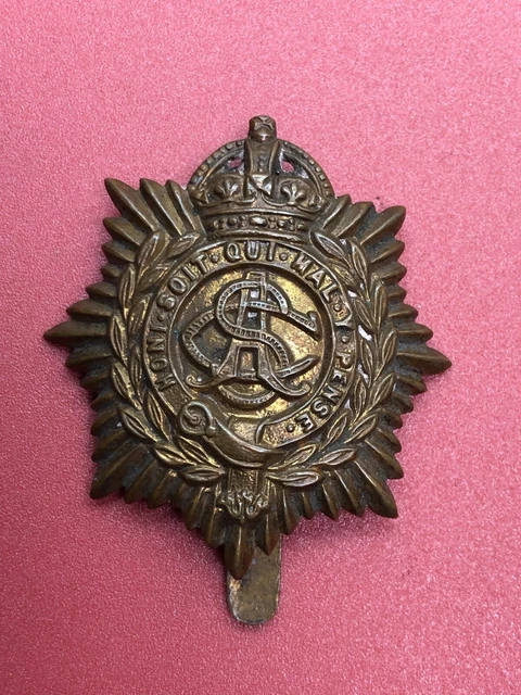 ORIGINAL WW1 BRITISH Army Cap Badge - Royal Army Service Corps - RASC £ ...