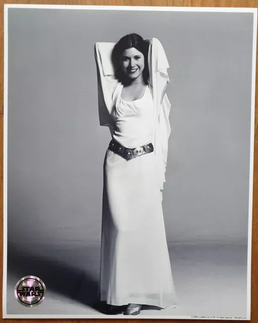 STAR WARS NEW HOPE PRINCESS LEIA CARRIE FISHER OFFICIAL PIX 10x8 BLANK PHOTO