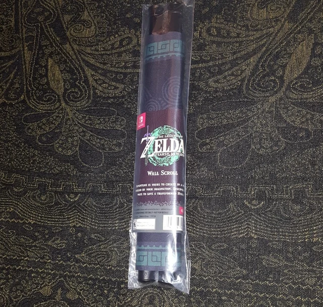 LEGEND OF ZELDA Tears of the Kingdom Gold Wall Scroll Limited Edition