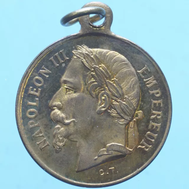 Francia Napoleone Iii Medaglia Nascita Di Eugenio Luigi Napoleone Bronzo