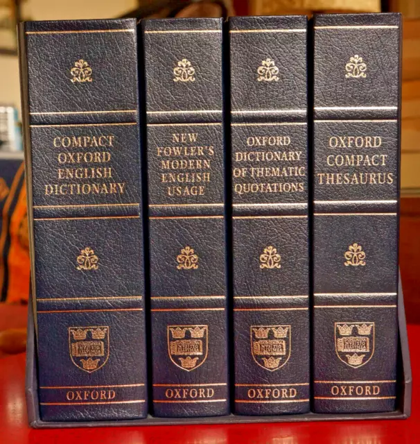 Compact Oxford English Dictionary, Usage, Quotes and Thesaurus - 4 Books