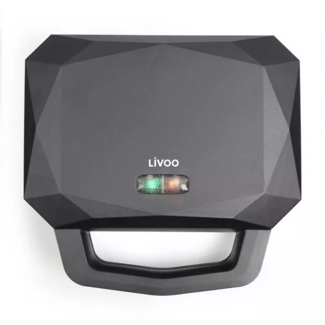 LIVOO - Appareil a gaufres et croques - DOP232 - Surface de cuisson : 12,5 x ...