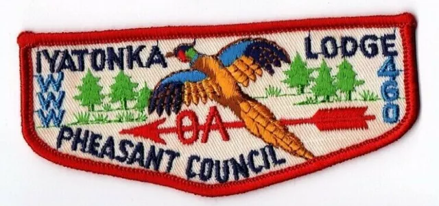 Boy Scout OA 460 Iyatonka Lodge F1a First Flap