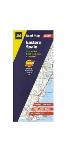Eastern Spain (AA Road Map Spain & Portugal S.) by Portugal Sheet map, folded