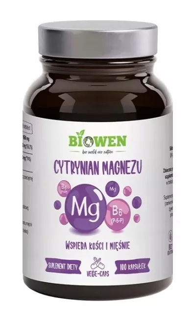 Biowen Citrato di Magnesio Vitamina B6 100 Capsule