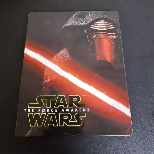 Star Wars, The Force Awakens (Blu-Ray, DVD,Bonus Disc, 2016) Steelbook