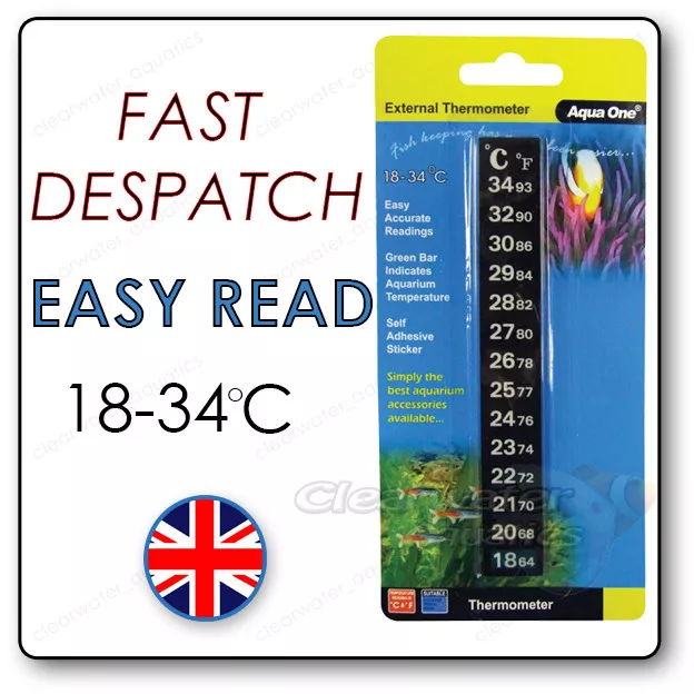 Lcd Stick On Digital Thermometer Aquarium Fish Tank Window Water Strip Tropical