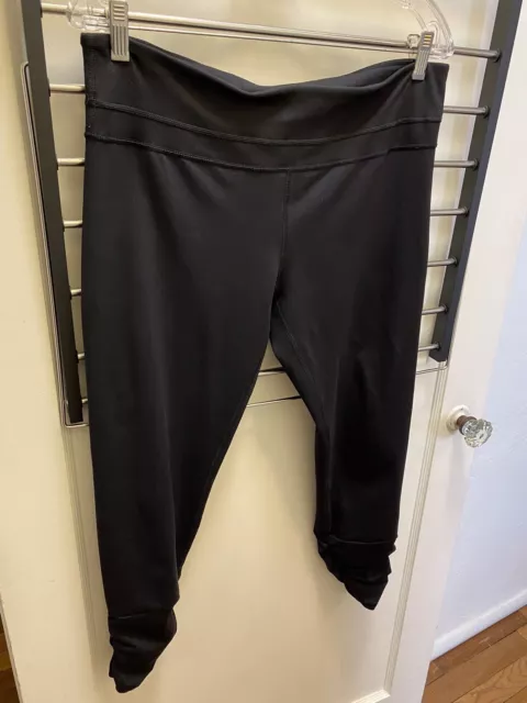 CAbi Womens M Ruched at Ankle   Black Legging / Yoga Pant  Style # 664