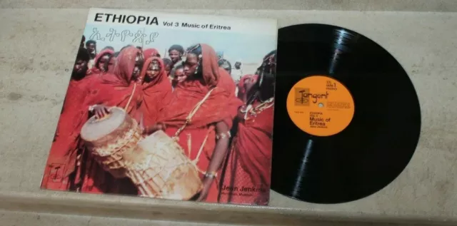 Lp vinyle 33t. Jean Jenkins ‎– Ethiopia Vol 3: Music Of Eritrea. (UK 1970)
