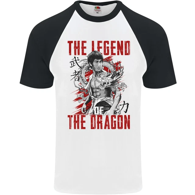Legend of the Dragon MMA Martial Arts Movie Mens S/S Baseball T-Shirt