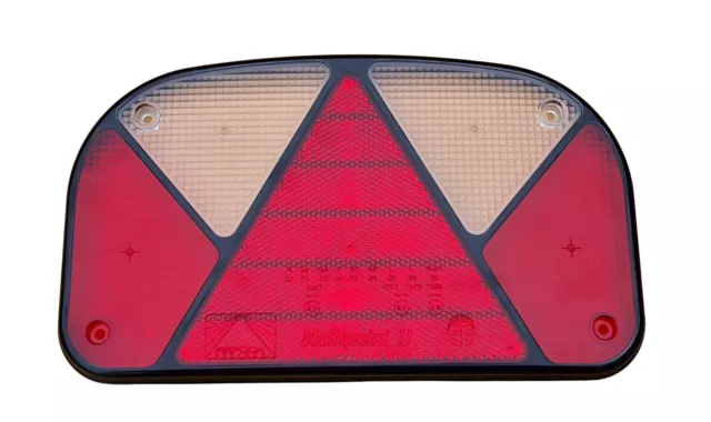 ASPÖCK Lichtscheibe Multipoint 2 LINKS oder RECHTS (Ersatzglas) für PKW Anhänger