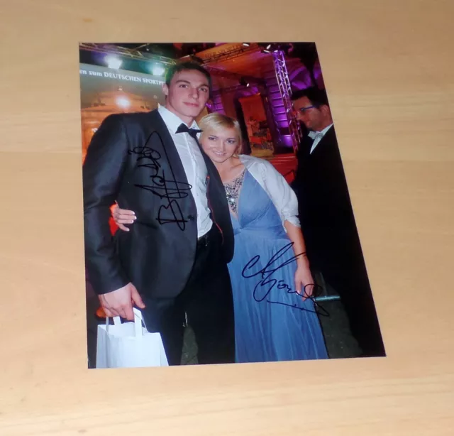 ALJONA SAVCHENKO & BRUNO MASSOT, original signed Photo in 20x28 cm (BO-4)