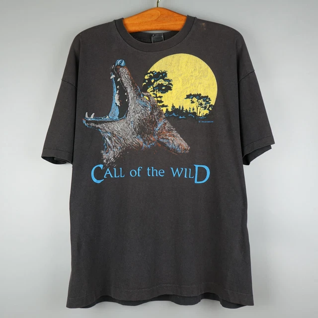 T-shirt Loup Animal Vintage 1989 Call Of The Wild