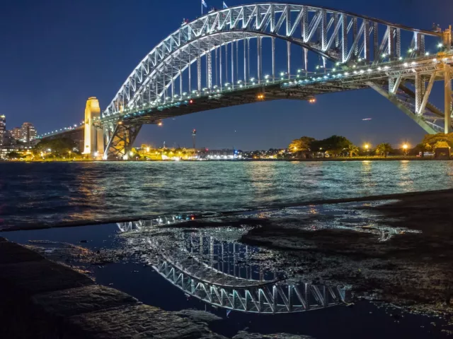 australia photo landscape art print SYDNEY bridge A0 CANVAS CITYSCAPE CITY