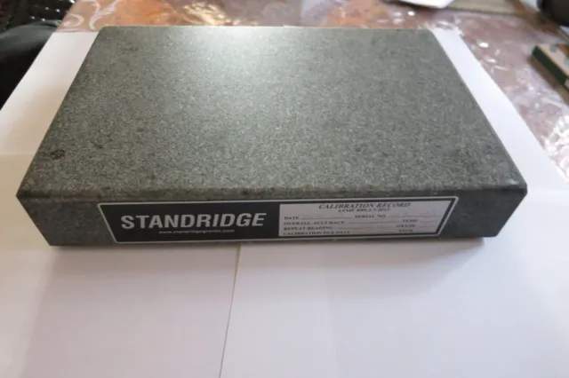 Standridge 8 x 12 x 2'' Granite Table Surface Inspection Plate grade AA