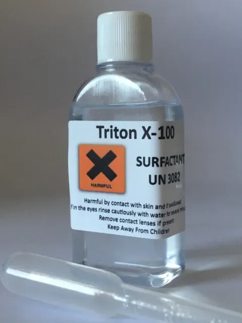 Triton X-100 (Octoxinol 9)SURFACTANT-Lab Grade Wetting Agent, Vinyl Cleaner-50ml 2
