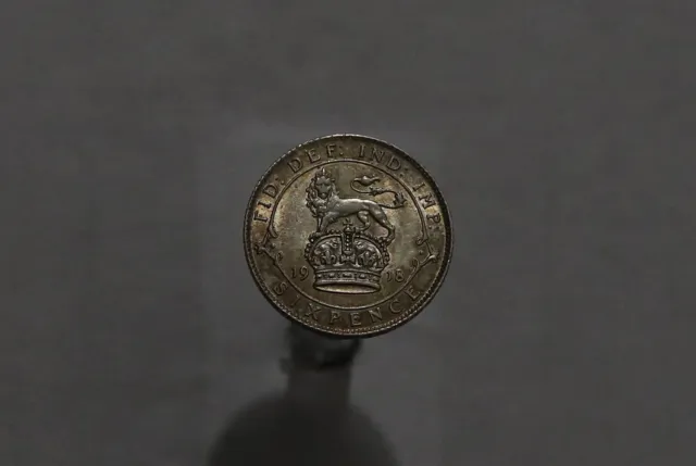 🧭 🇬🇧 Uk Gb 6 Pence 1918 Silver High Grade B59 #K3733