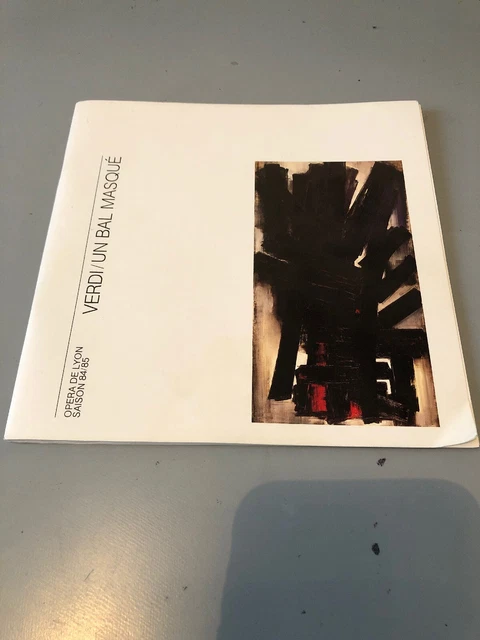 Ancien Livret Programme Verdi Un Bal Masqué Opéra De Lyon Saison  84/85