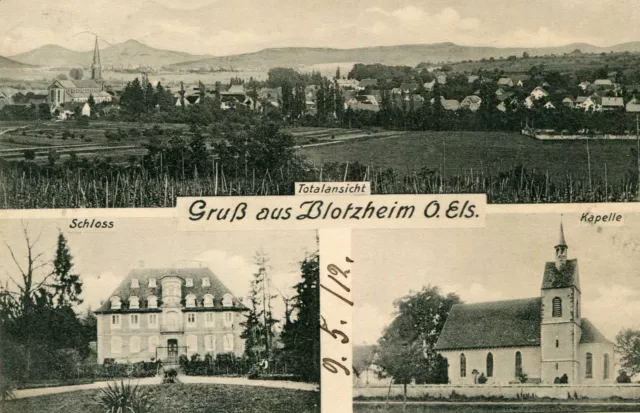 Carte Gruss aus BLOTZHEIM O. Els.