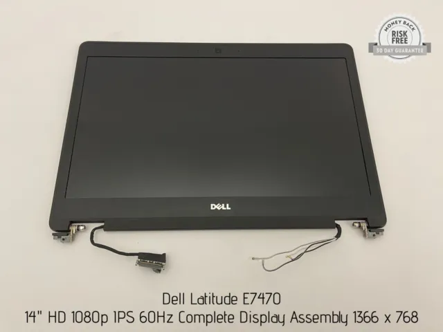 Original Dell Latitude E7470 14" HD Complete Screen Display Assembly