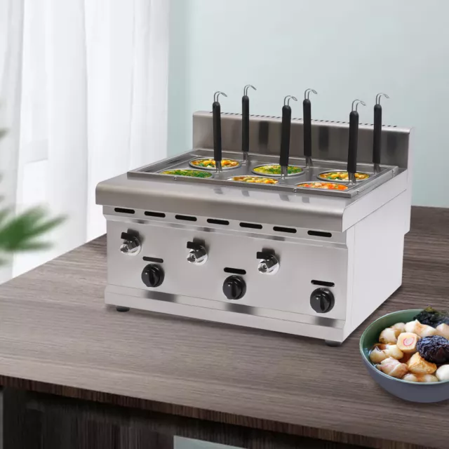 6-Hole Commercial  Noodle Cooking Machine Pasta Makers Noodle Dumpling Maker