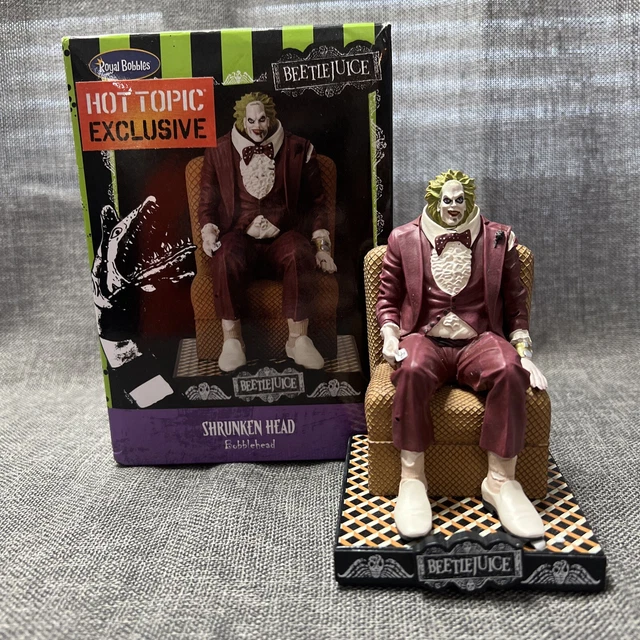 Royal Bobbles Beetlejuice Shrunken Head Bobblehead Hot Topic Exclusive Bobble