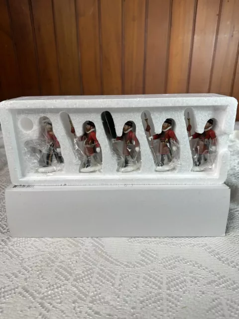 Department 56 Heritage Village Yeomen Of The Guard Set of 5 Porcelain #58397