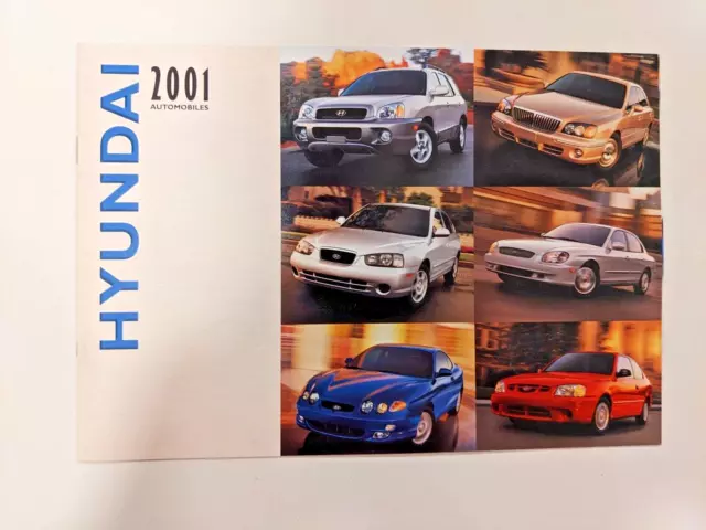 2001 Hyundai Full Line - Dealership Sales Brochure (Pages 16), Nice NOS!