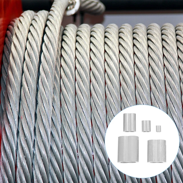 WIRE ROPE CRIMPING Loop Sleeves Aluminium Ferrule Crimping Tools £21.88 ...