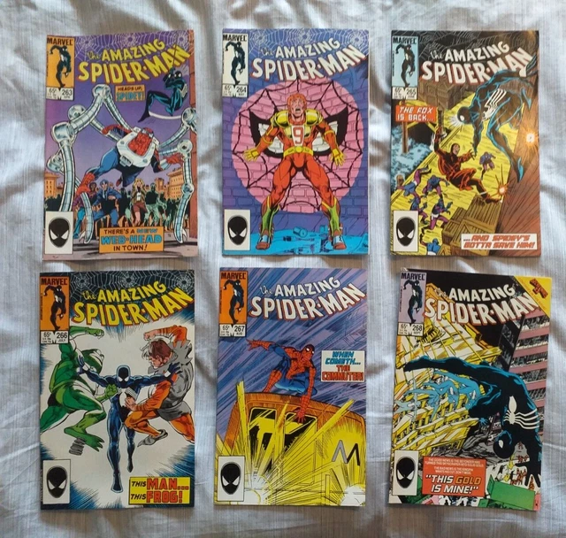 The Amazing Spider-man 1985 6 comic run 263 264 265 266 267 & 268