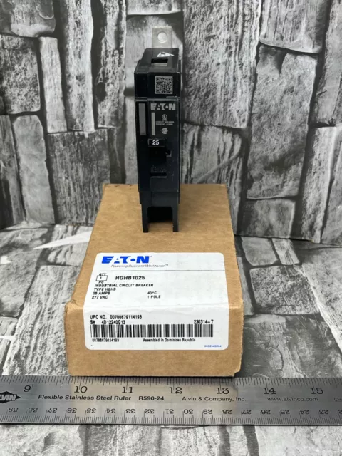 EATON HGHB1025 25 AMP BOLT-ON CIRCUIT BREAKER 277 VAC 125 VDC New Free Shipping