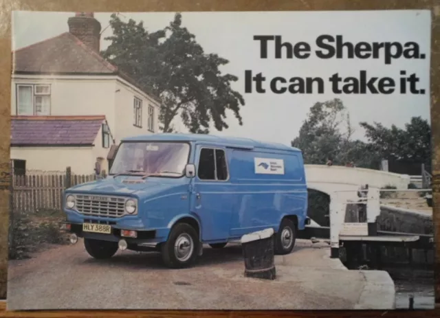 BRITISH LEYLAND SHERPA orig 1977 UK Mkt Sales Brochure - Austin Morris Rover BL