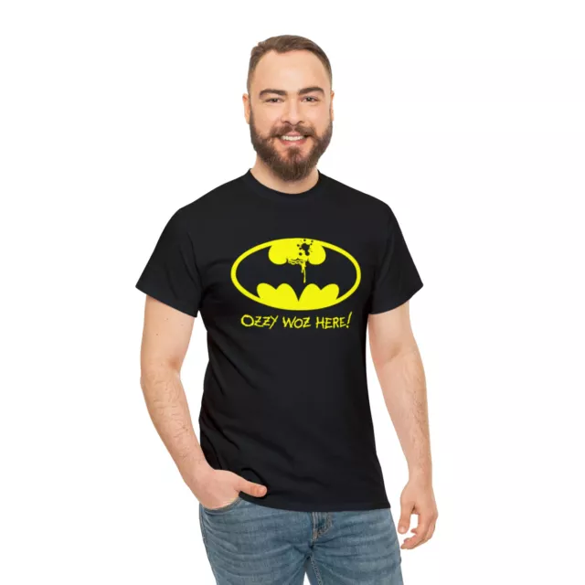 Ozzy Was Here | Unisex | Heavy Cotton | T-Shirt | Music | Superhero | Batman