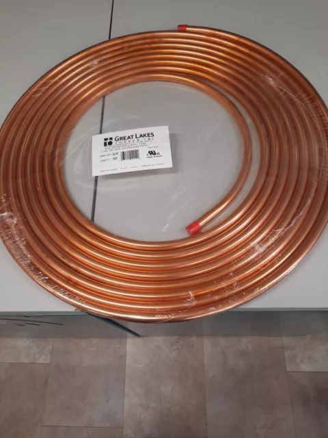 50' Roll - 3/4" Copper Tubing (Acr) Refrigeration