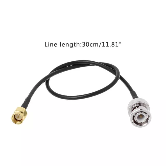 BNC Male To SMA Male Plug RG174 Connector Cable RF Coaxial Assembly Adapter