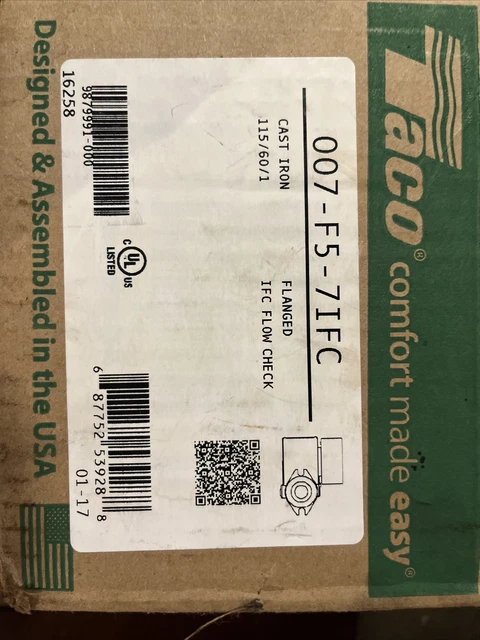 007-F5-7IFC Cast Iron Circulator Pump with Integral Flow Check