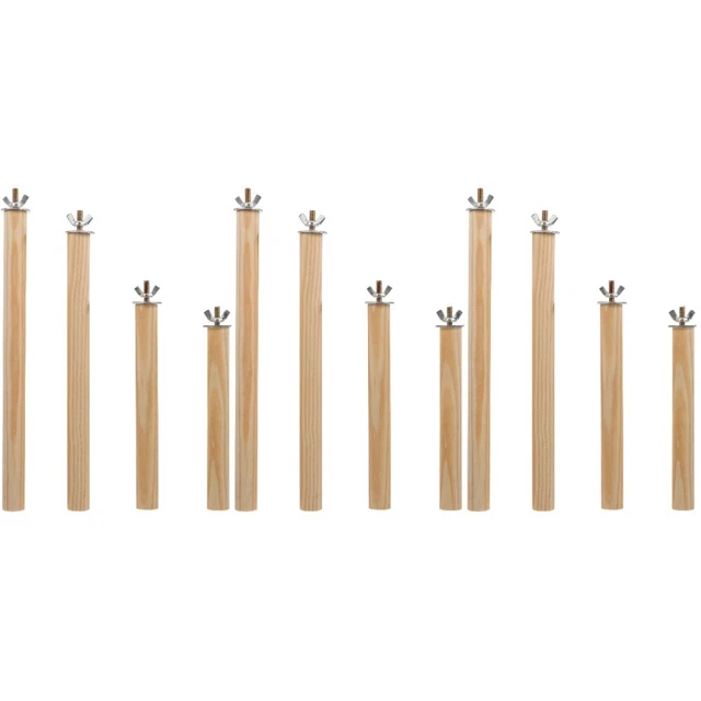 12 PCS Papagei Übung Barsch Papagei Stehen Holz Papagei Pol Vogel Käfig Stand