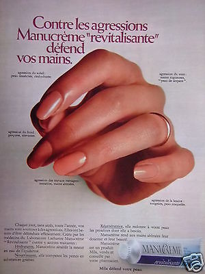 PUBLICITE 1969 Les Naifs de DIOR Pour vos lèvres pour vos ongles 