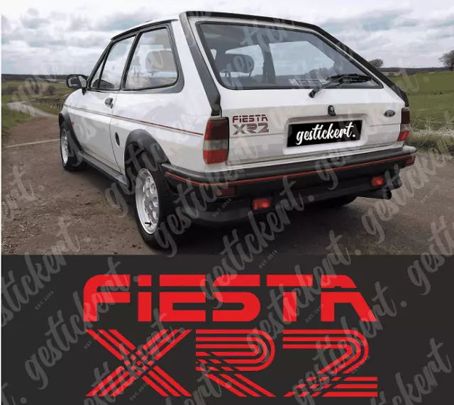 1x Aufkleber für Ford Fiesta XR2i XR2 MK2 Sticker Decal Heckklappe Heck Tuning