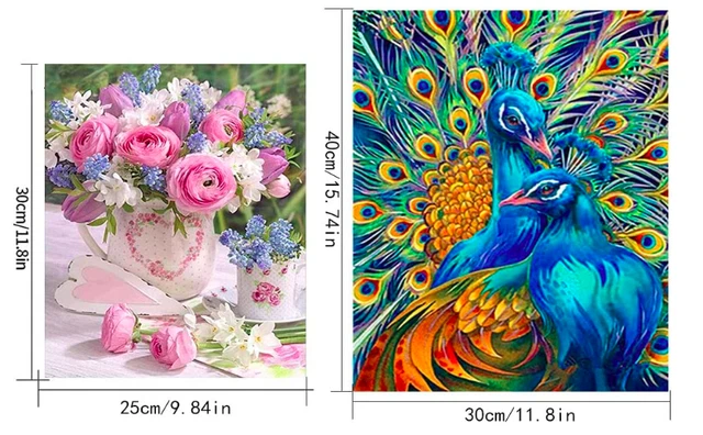 Kit Pittura Diamante 5D - Bradipo, 15x15 Cm, Con Strass E Accessori, Decorazione Casa - Foto 2