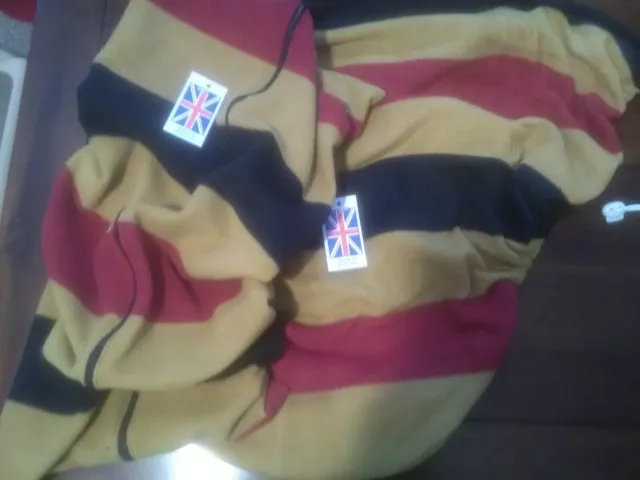 Newmarket Stripe Fleece Saddle Cover And Bridle Bag