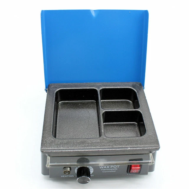 DENTAL LAB ELECTRIC Wax Waxer 3 Wells Analog Heater Melting Dipping Pot