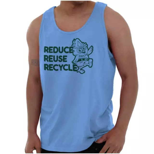 Woodsy Owl Reduce Recycle Reuse Save Earth Tank Top T Shirts Tees Men Women